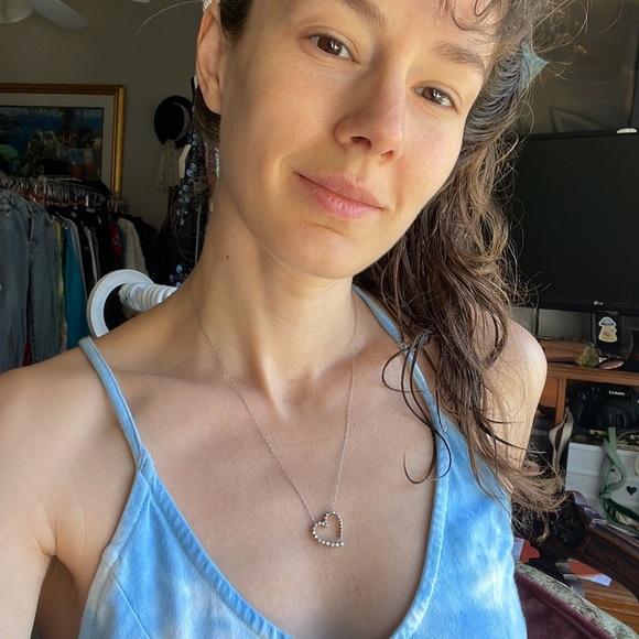 14k Diamond Heat Necklace - Picture 7 of 11